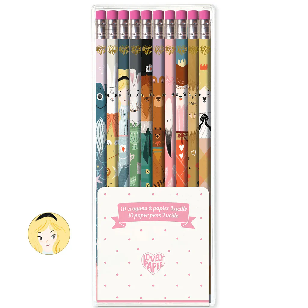 10 CRAYONS À PAPIER "LUCILLE"