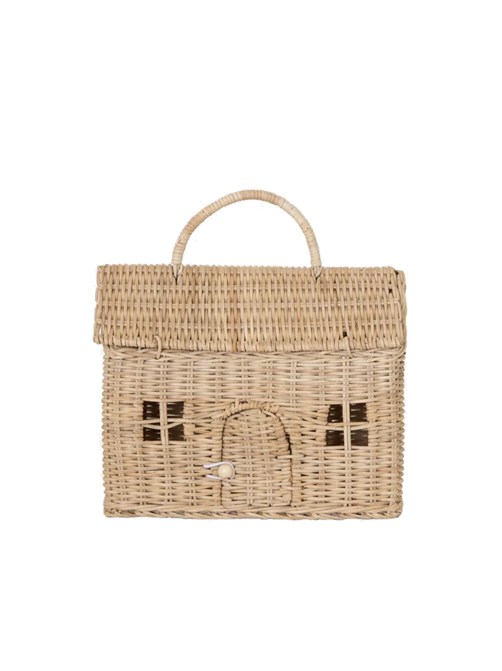 Panier petite maison en rotin – Image 5