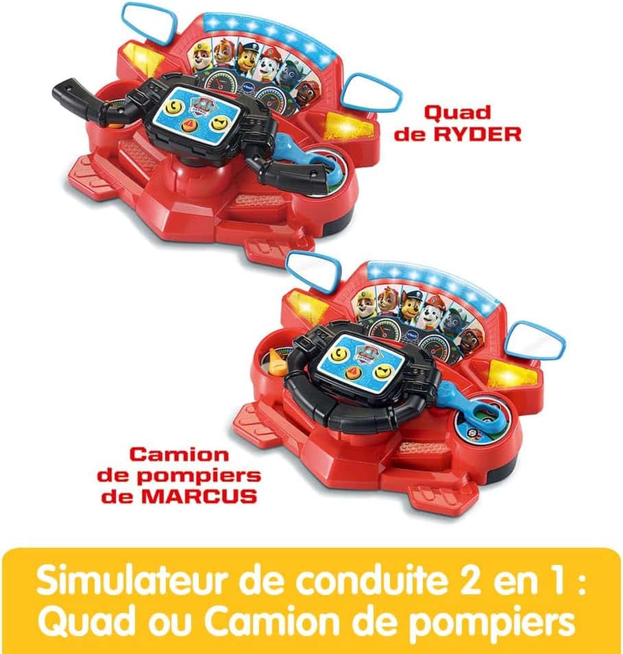 VTech la Pat’ Patrouille, Mission Pilote 2 en 1, Simulateur de Conduite – Image 2