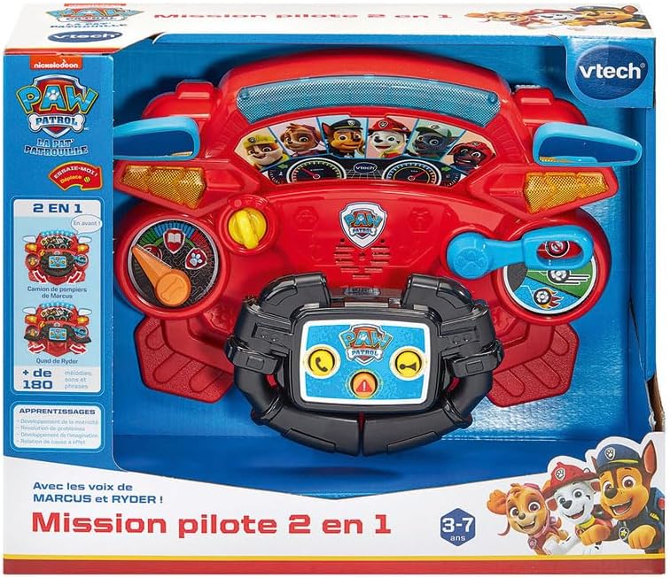 VTech la Pat’ Patrouille, Mission Pilote 2 en 1, Simulateur de Conduite – Image 7
