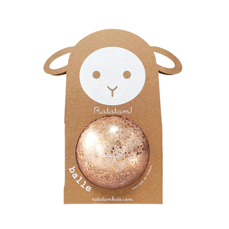 Ballon mouton 10 cm / Bulles cuivre