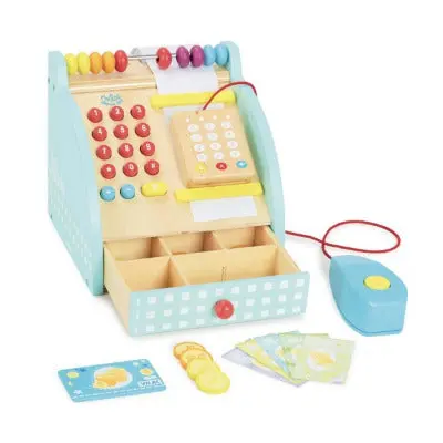 caisse enregistreuse en bois pour enfant Jour du marché