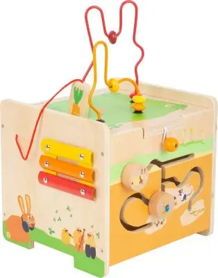 Cube de motricité Lapin, jouet pour enfant en bois – Image 4