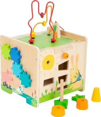 Cube de motricité Lapin, jouet pour enfant en bois – Image 5