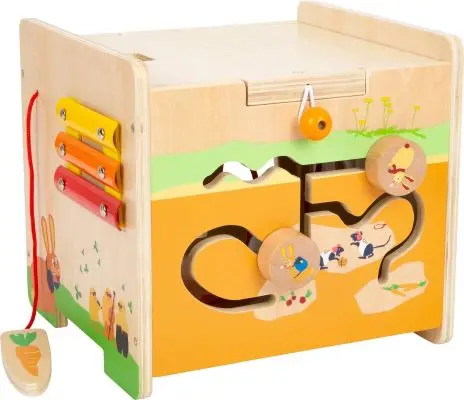 Cube de motricité Lapin, jouet pour enfant en bois – Image 6