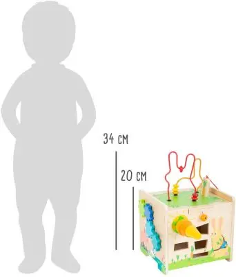 Cube de motricité Lapin, jouet pour enfant en bois – Image 7