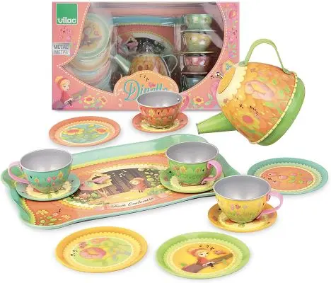 Dinette musicale, dinette en métal pour enfant VILAC – Image 4
