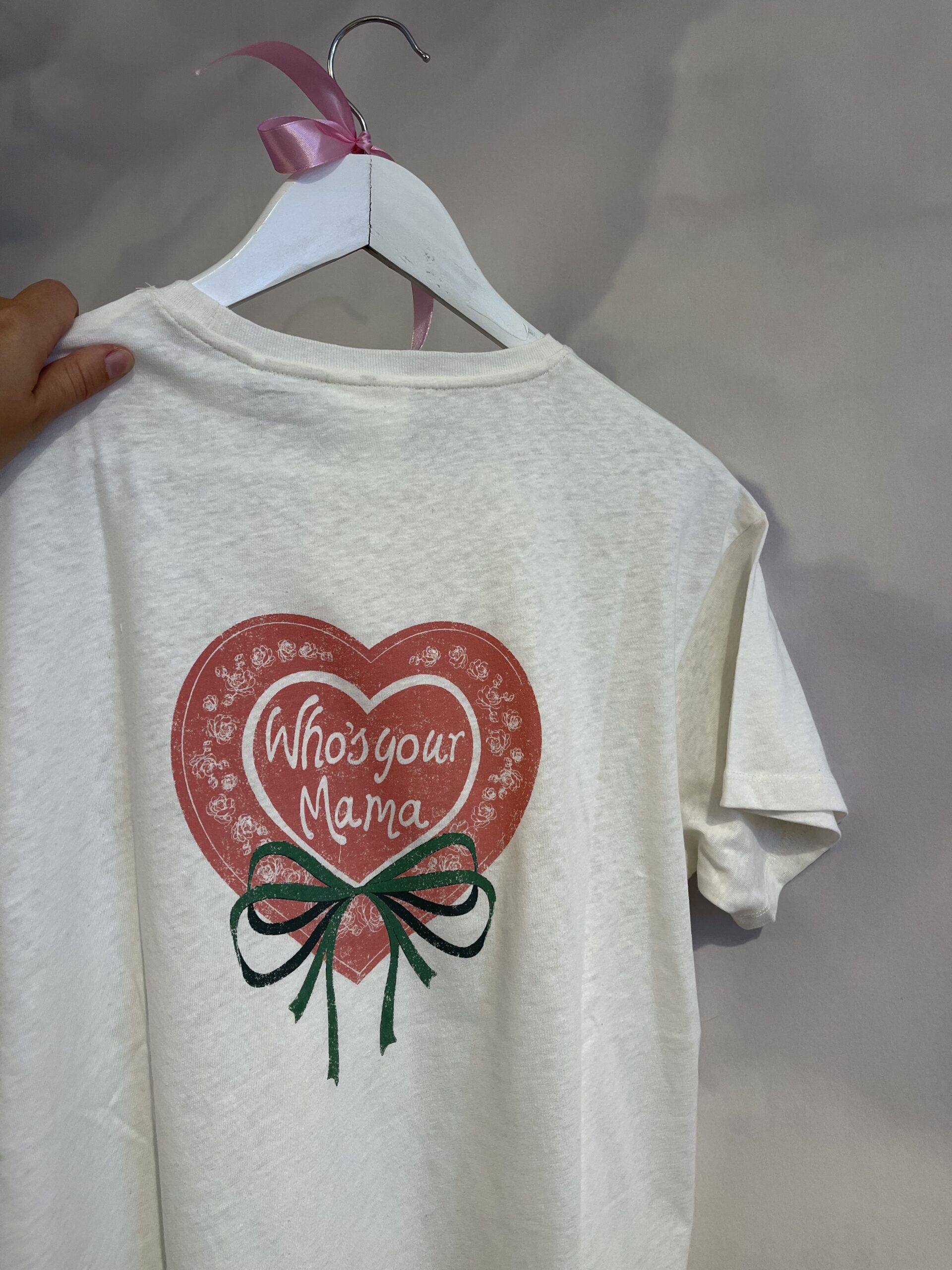 T-shirt lin et coton Who’s your mama – Image 4