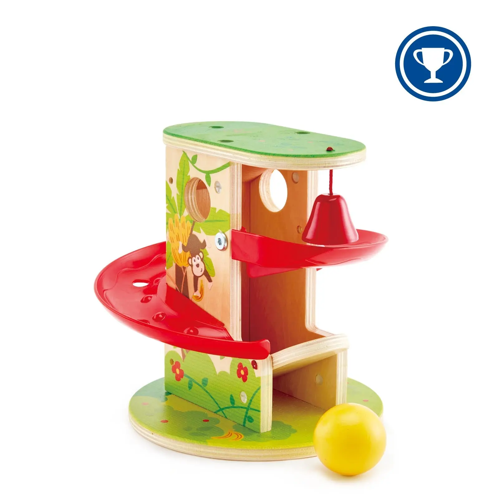 Toboggan de la jungle, jouet éducatif en bois – Image 4