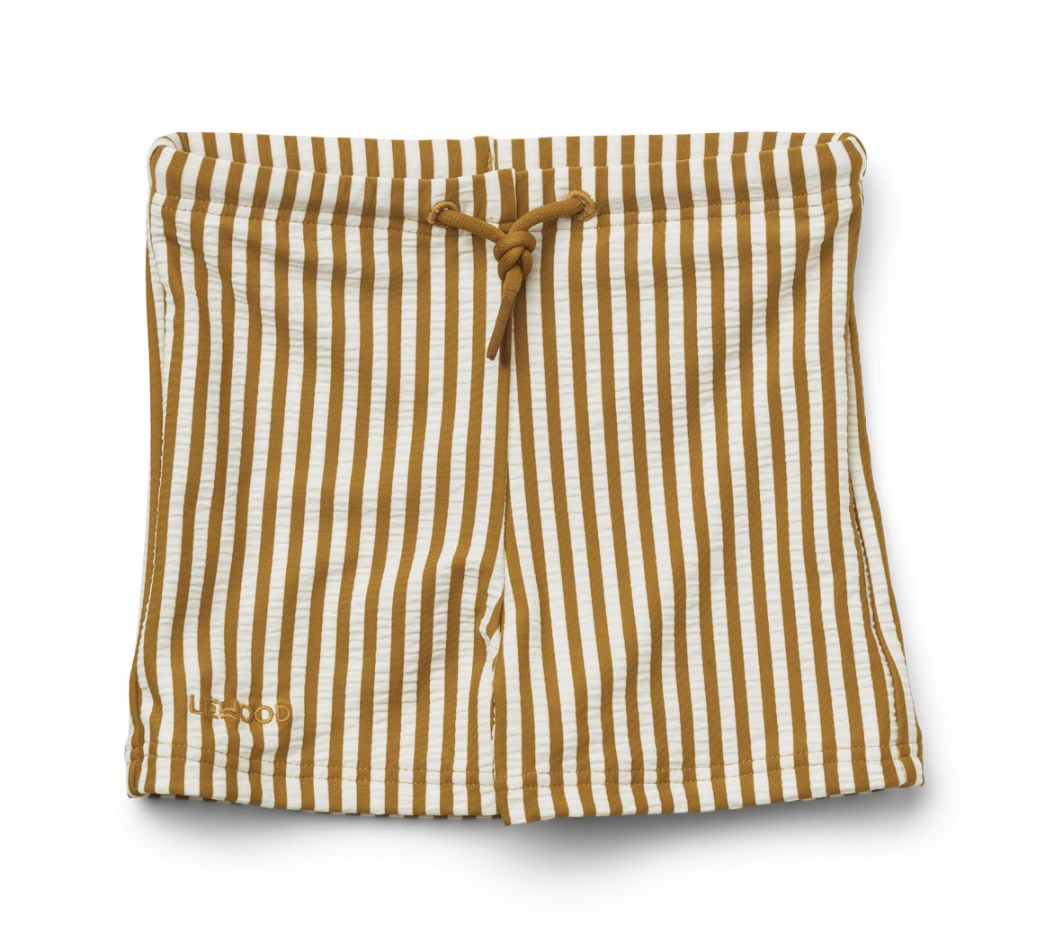 Short de bain Otto / Golden caramel – white