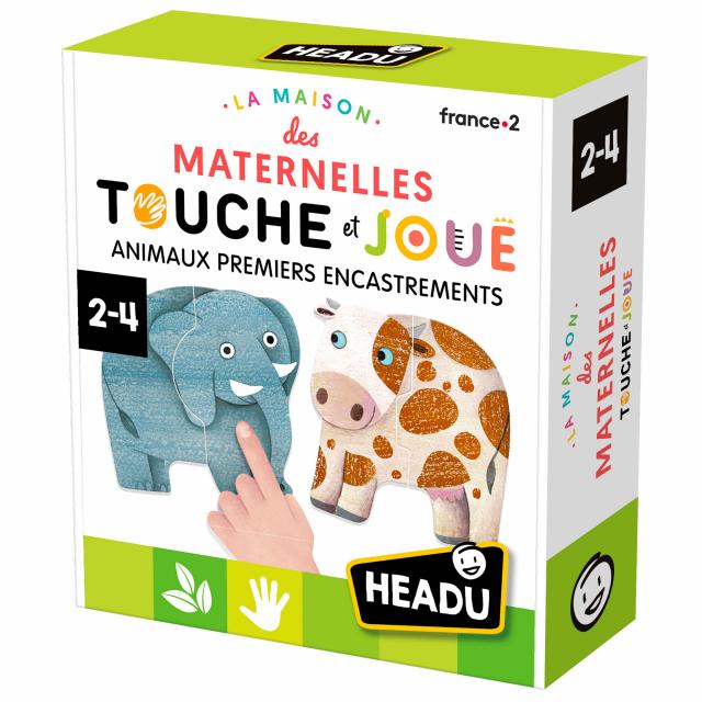 ANIMAUX PREMIERS ENCASTREMENTS "LA MAISON DES MATERNELLES TOUCHE ET JOUE"