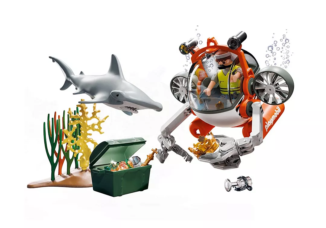 ENSEMBLE CHASSE AU TRÉSOR AVEC SOUS-MARIN