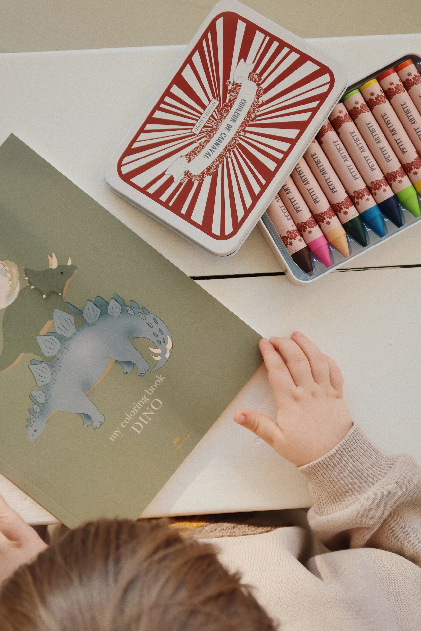 Cahier de coloriage et crayons de couleurs / Dinosaure – Image 4