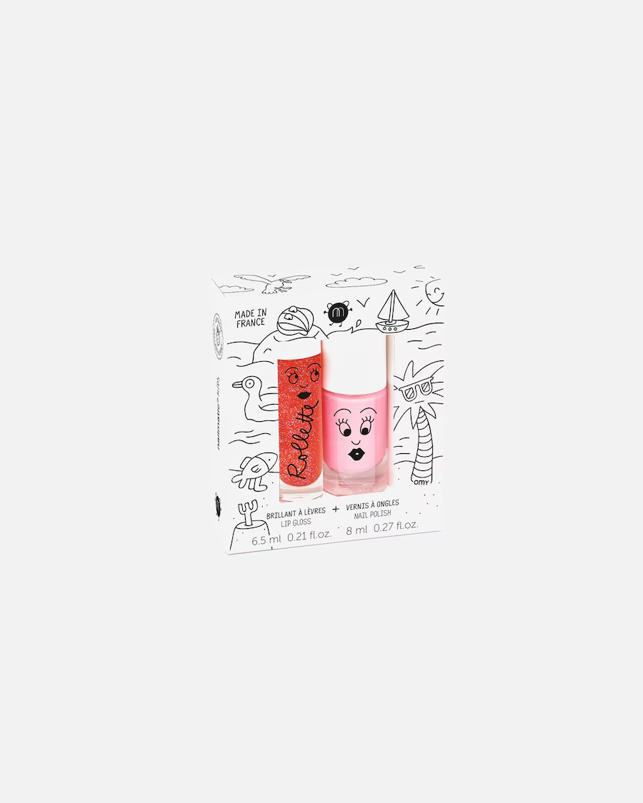 Coffret duo gloss – vernis Cookie / Fraise