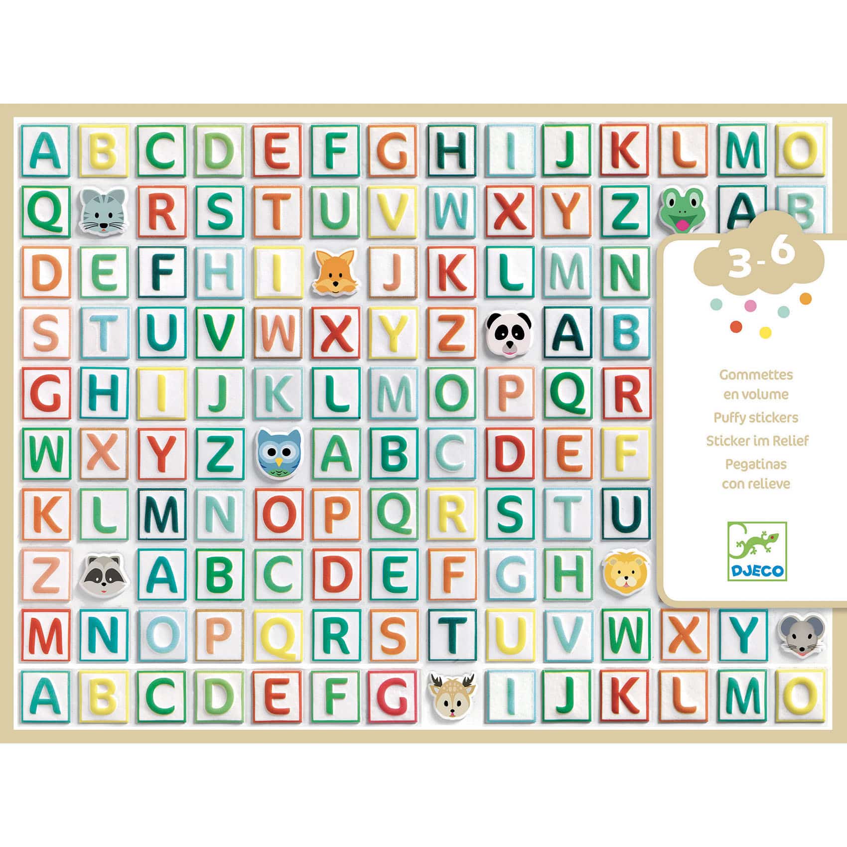 GOMMETTES ALPHABET DJ09078 Djeco