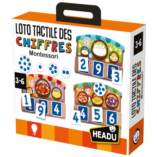 LOTO TACTILE DES CHIFFRES MONTESSORI