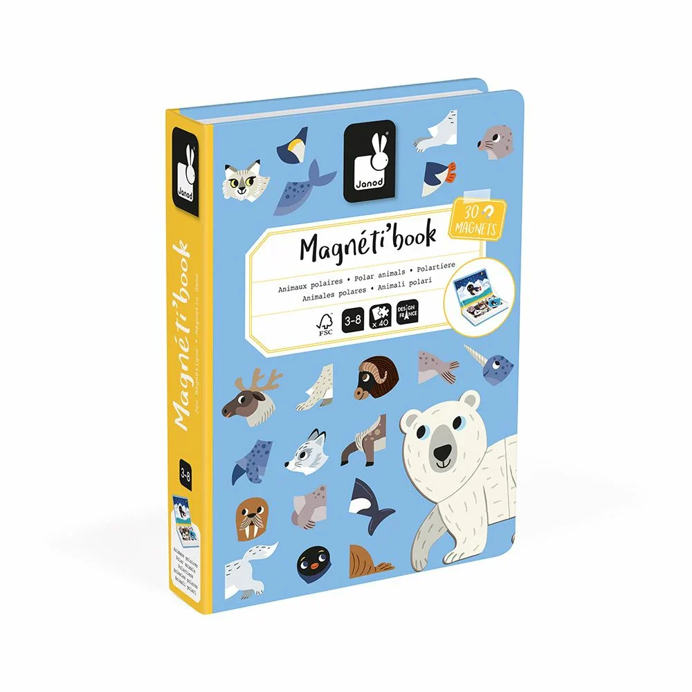 MAGNETI'BOOK ANIMAUX POLAIRES, 30 AIMANTS
