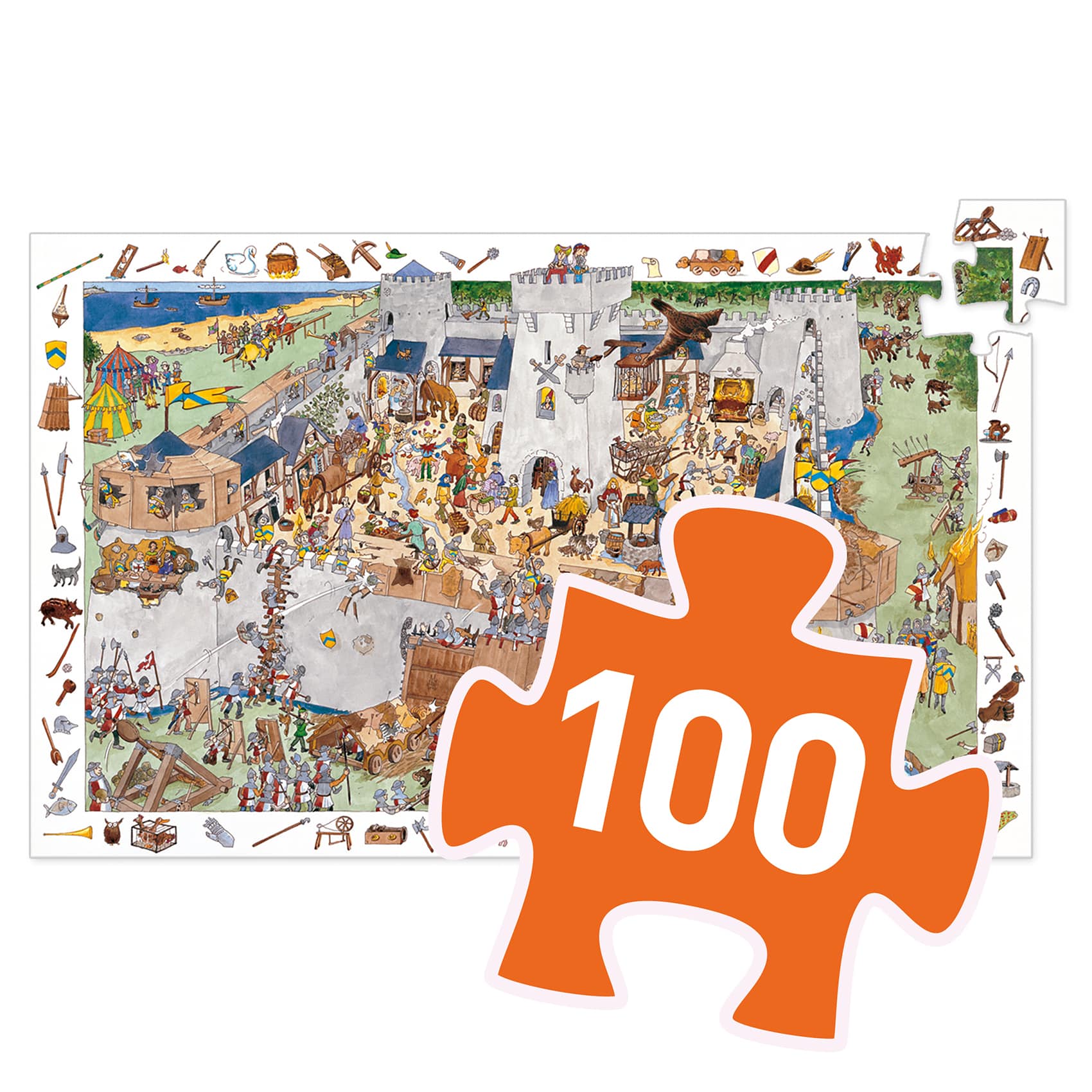 PUZZLE CHÂTEAU-FORT 100 pcs DJ07503 Djeco – Image 5