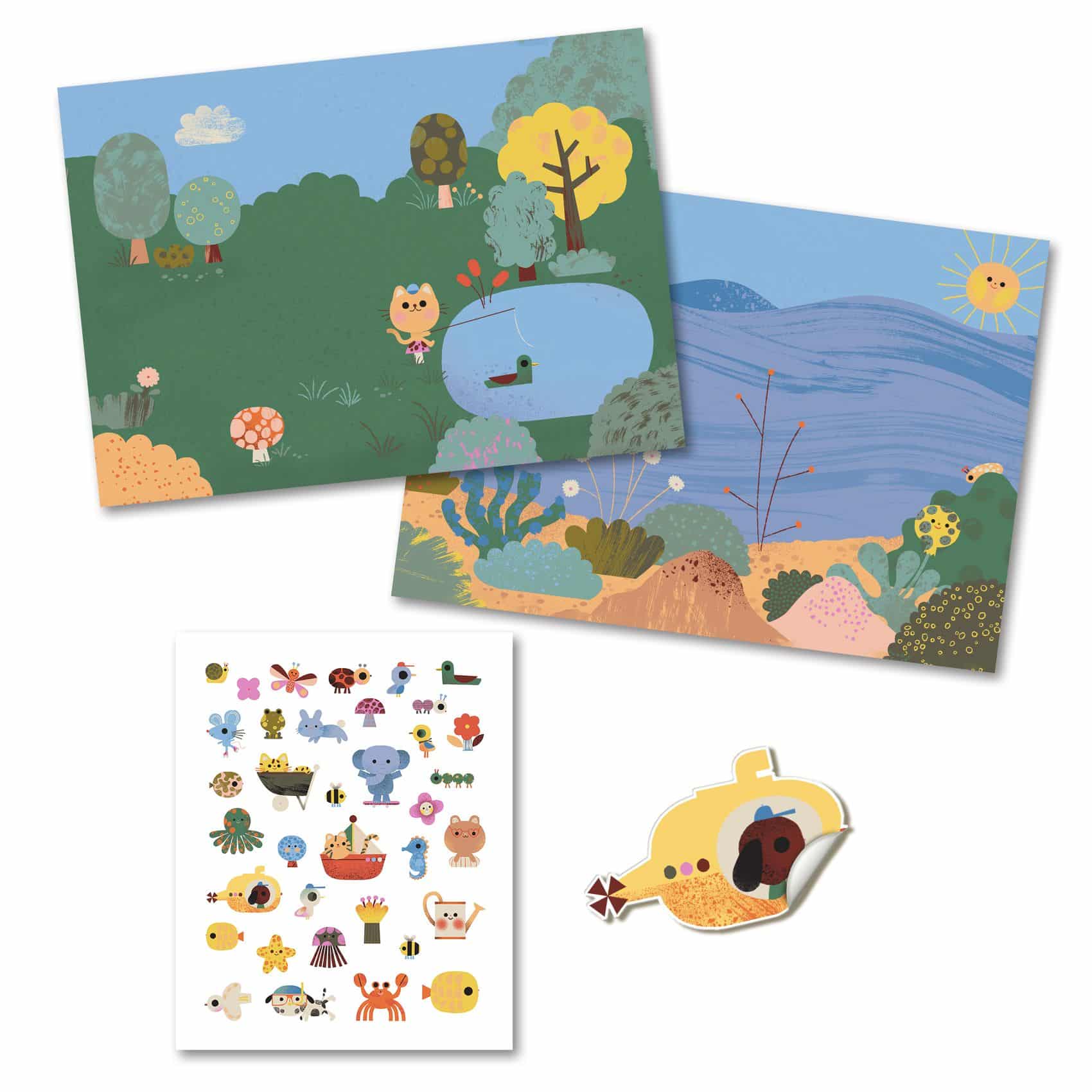 CRÉER AVEC DES STICKERS SUMMERTIME DJ09949 Djeco – Image 3