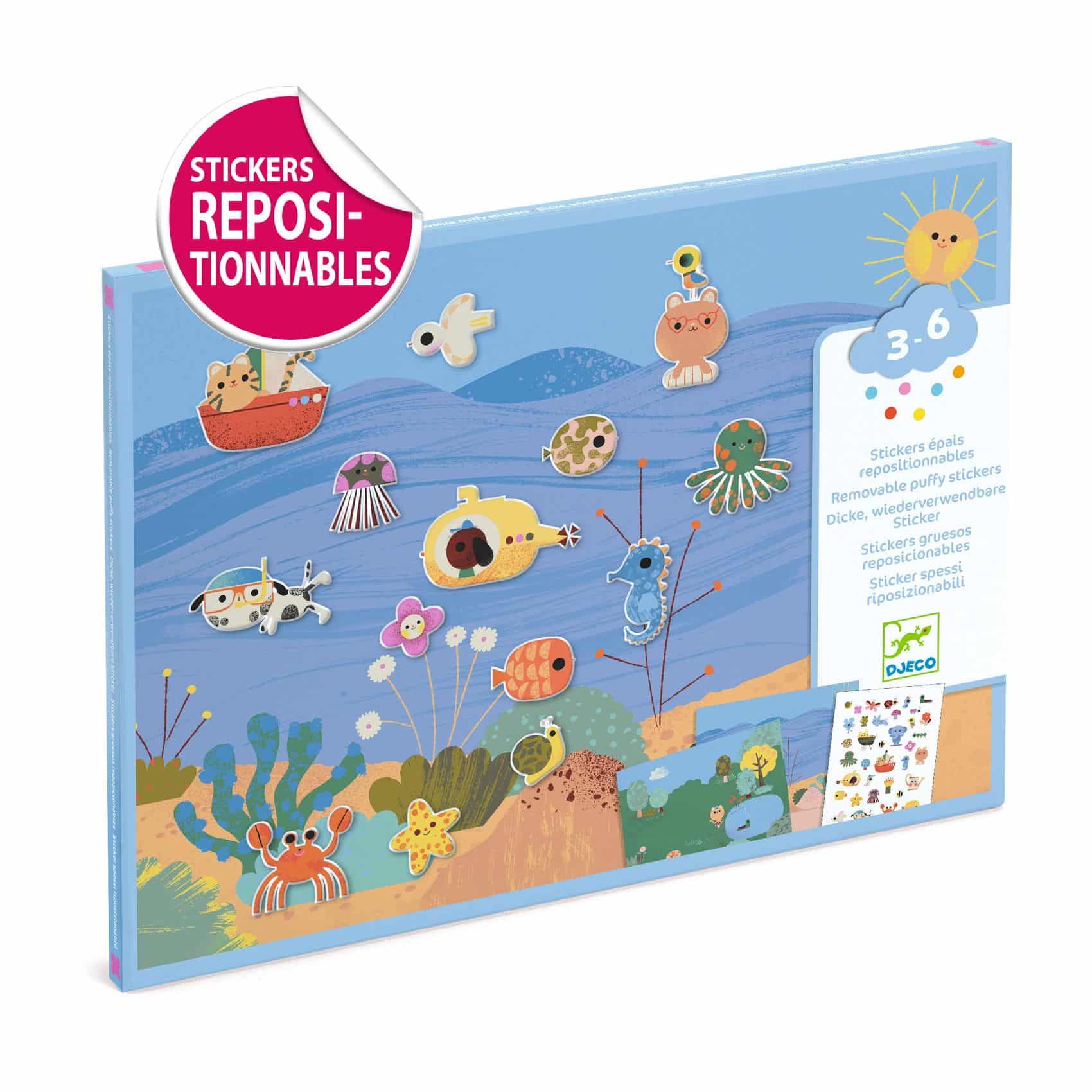 CRÉER AVEC DES STICKERS SUMMERTIME DJ09949 Djeco