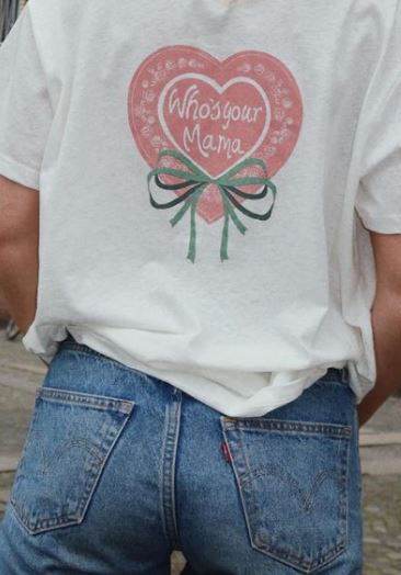 T-shirt lin et coton Who’s your mama – Image 8